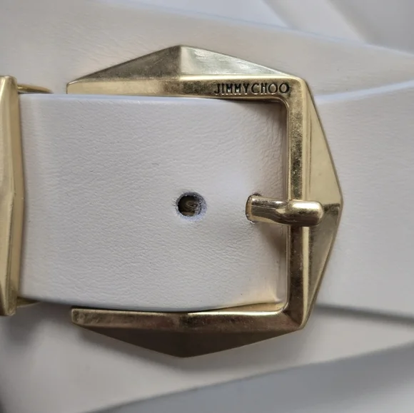 Jimmy Choo Hawke Mule Flat Latte/Gold Ladies Size 38.5 EUC Luxury Leather - Picture 5 of 13